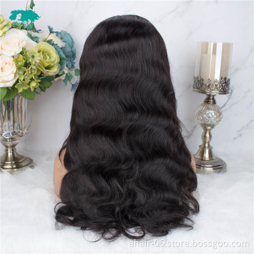 Wig Factory Glueless Unprocessed High Quality Large Stock 10-24 Inch Body Wave wigs Brazilian Human Hair 4*4 Lace Wigs